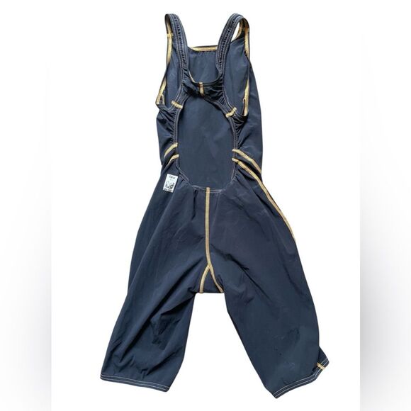 Speedo Black and Gold LZR Racer PRO Record Breaker Swimsuit Kneeskin Size 26 - Picture 4 of 6